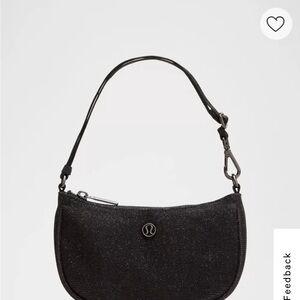 Lululemon City Essentials Mini Shoulder Bag 1L - Black Glitter - New w/o Tags